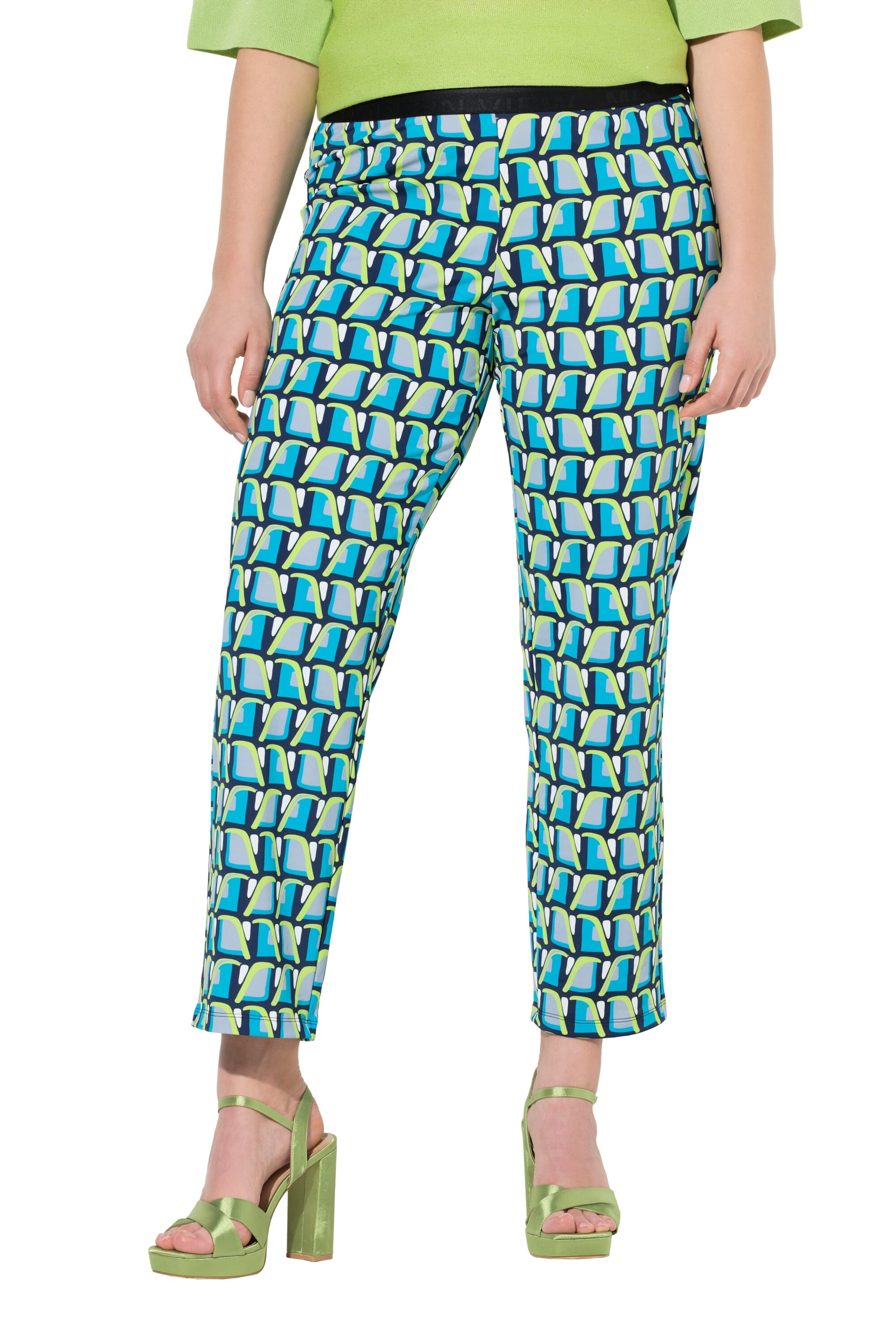 Ulla Popken Regular Hose in Blau: Vorderseite