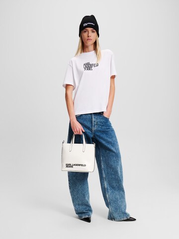 KARL LAGERFELD JEANS Handtasche 'Logo Mini' in Weiß