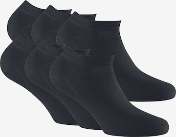 Chaussettes Rohner Basic en noir : devant