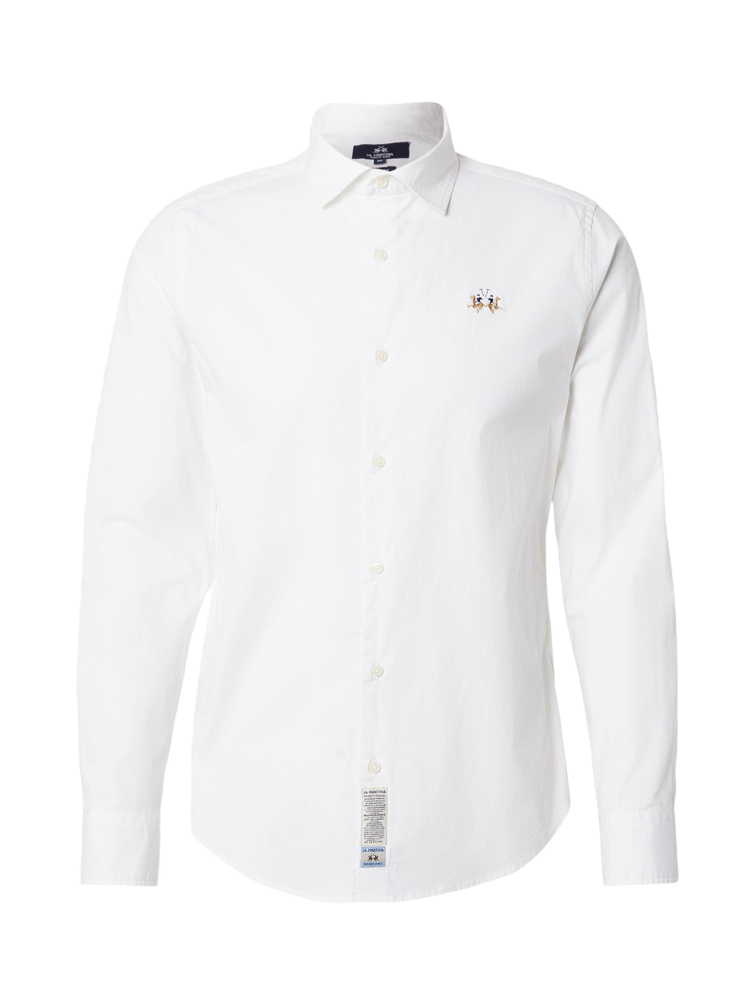 La Martina - Ajuste estrecho Camisa en blanco: frente