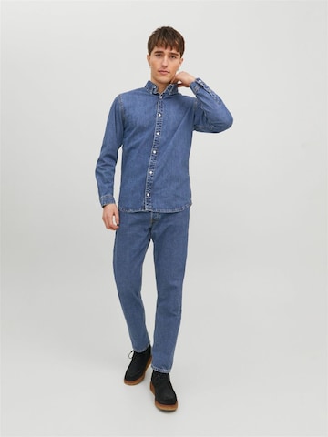 JACK & JONES - Regular Fit Camisa 'Felix' em azul