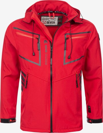 Veste fonctionnelle Arctic Seven en rouge : devant