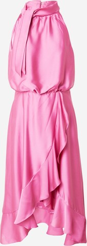Robe de cocktail SWING en rose : devant