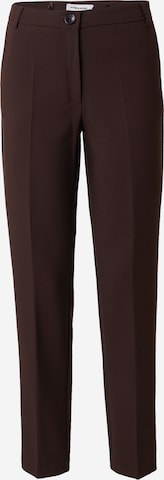 Slimfit Pantaloni cu dungă 'HEDY' de la MORE & MORE pe maro: față