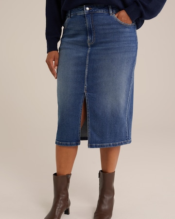WE Fashion - Falda en azul: frente