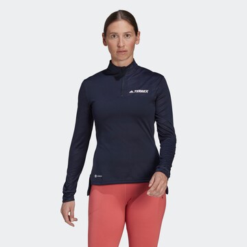 ADIDAS TERREX Functioneel shirt in Blauw: voorkant