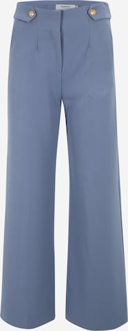 b.young Wide leg Pleated Pants 'ESTALE' in Blue: front