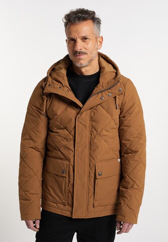 Veste mi-saison DreiMaster Vintage en marron : devant