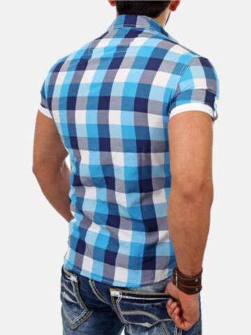 Reslad Slim fit Button Up Shirt 'RS7065' in Blue