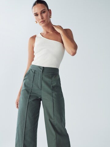Wide leg Pantaloni 'AMIE ' di BWLDR in verde: frontale