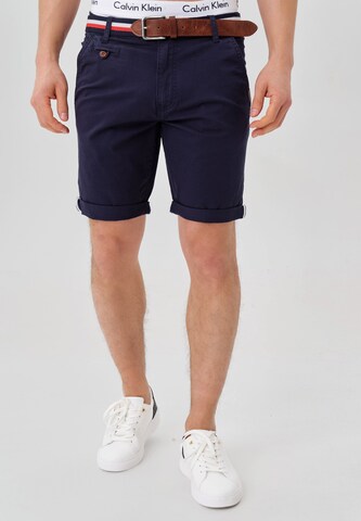 INDICODE JEANS Regular Shorts 'Creel' in Blau: predná strana