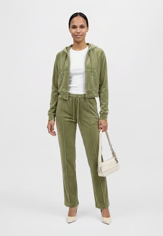 Juicy Couture Petite Ζακέτα φούτερ 'MADISON' σε πράσινο: μπροστά