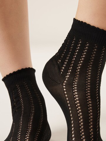 CALZEDONIA Socks in Black