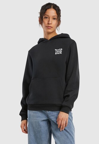 Miss Tee Sweatshirt 'Never Look Back' i svart: framsida
