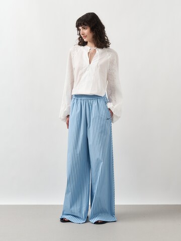 Wide Leg Pantalon 'C_Tiplyn' BOSS en bleu