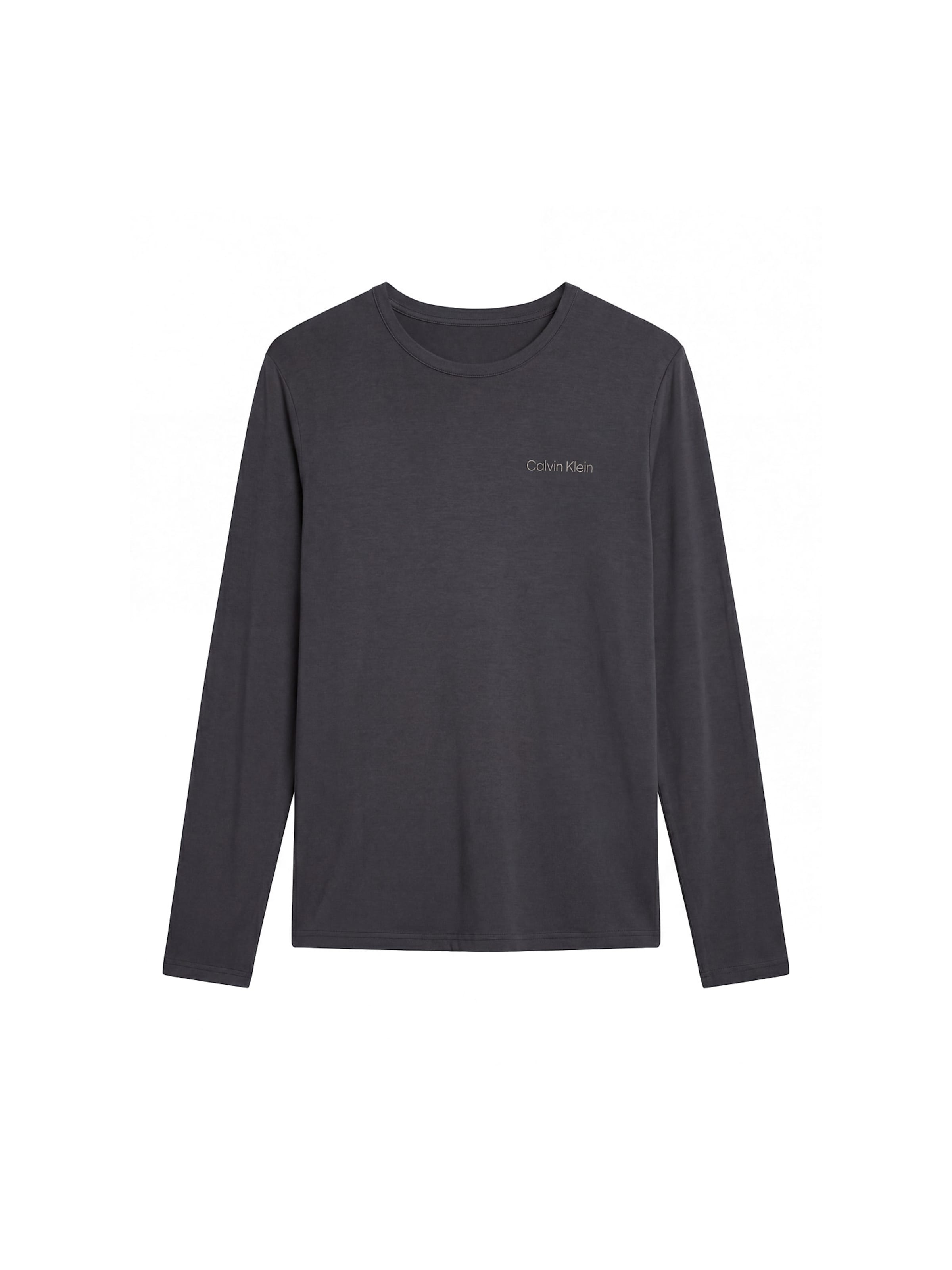 Pyjama long Calvin Klein en gris : devant