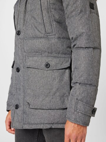 INDICODE JEANS Winter Jacket 'Hail' in Grey