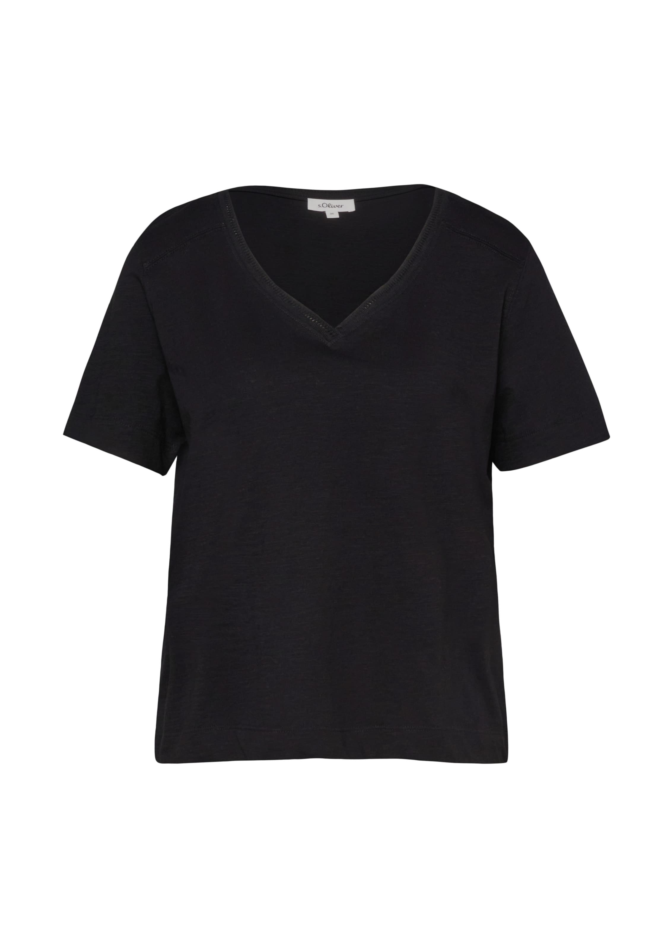 s.Oliver Shirt in Black: front