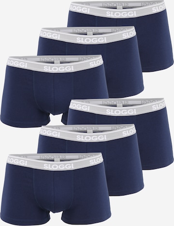 SLOGGI Boxer shorts 'GO ABC' in Blue: front