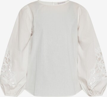 Usha Blouse in White: front