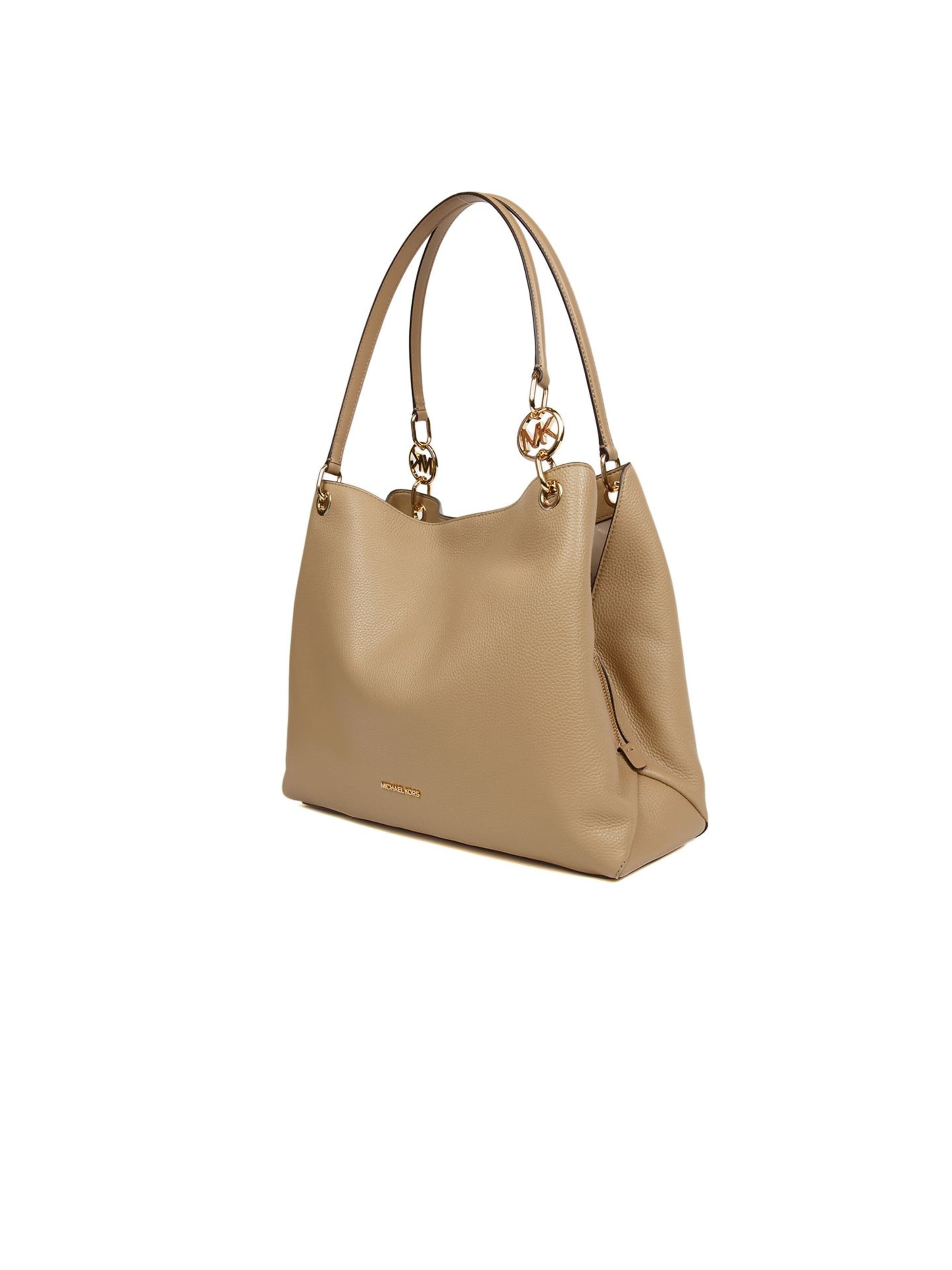 Borsa a mano 'Christina Large Triple Gusset Shoulder Tote' di Michael Kors in beige