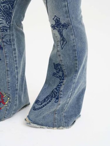 Loosefit Jean Ed Hardy en bleu