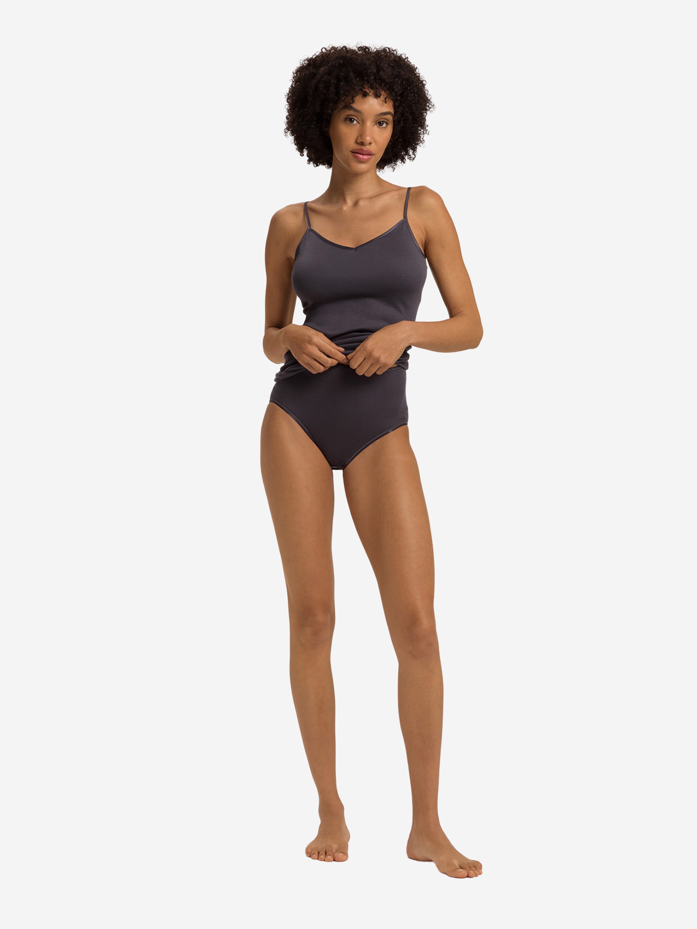 Hanro Top ' Cotton Seamless ' in Grey