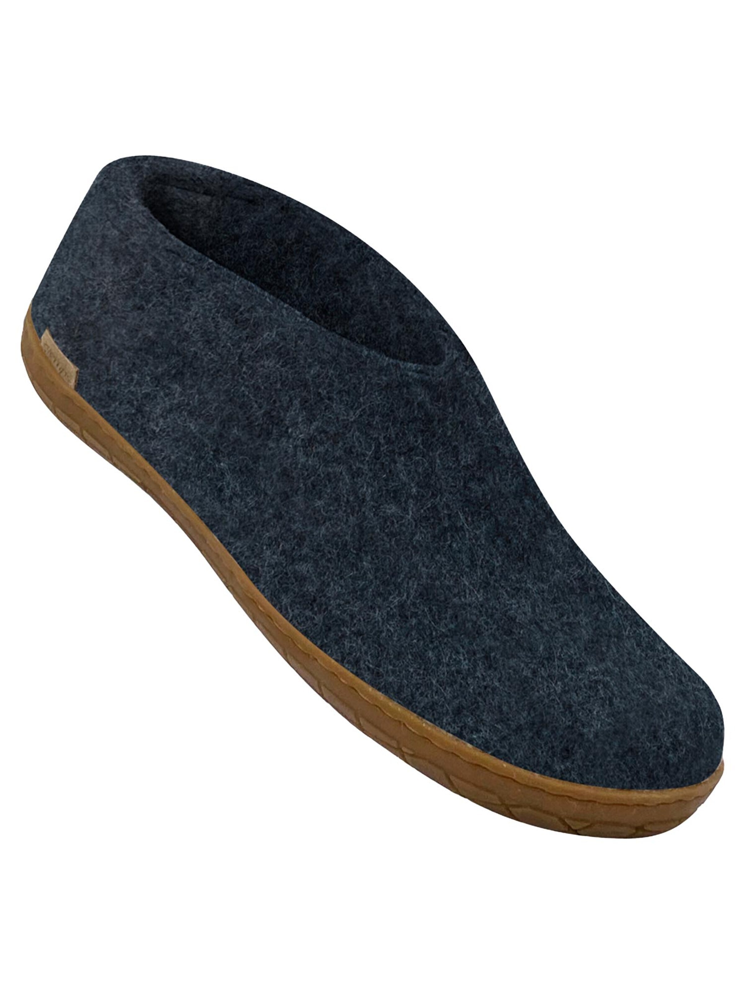 Glerups Slippers 'Kautschuksohle' in Blue