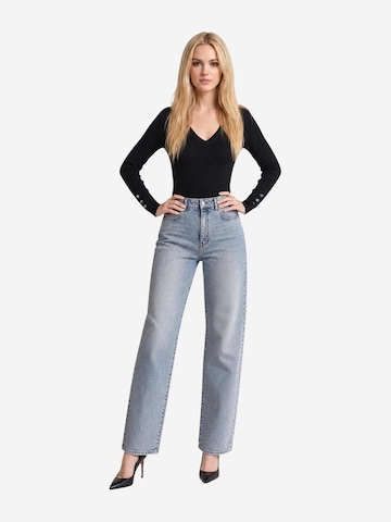 GUESS Sweater 'LS VN ELLIE SWTR W6YR10 Z0949' in Black