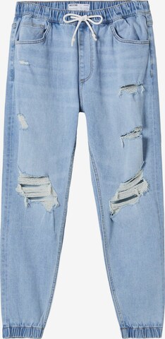 Jean Bershka en bleu : devant