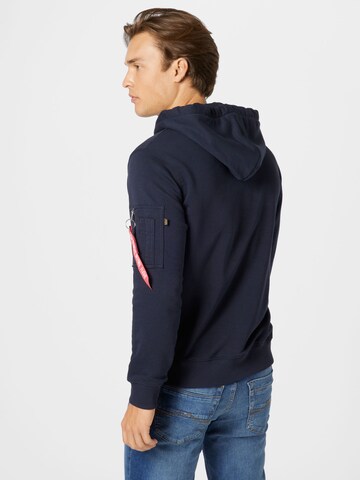 ALPHA INDUSTRIES Sweatshirt 'X-Fit' in Blauw