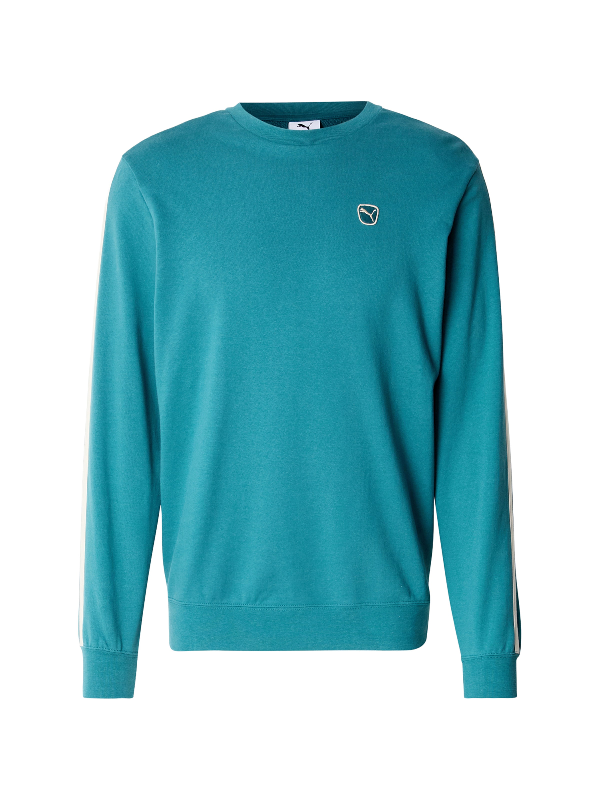 PUMA Μπλούζα φούτερ 'ESS ELEVATED' σε πράσινο: μπροστά