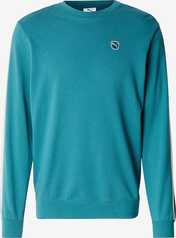 PUMA Sweatshirt 'Essentials Elevated' in Grün: Vorderseite
