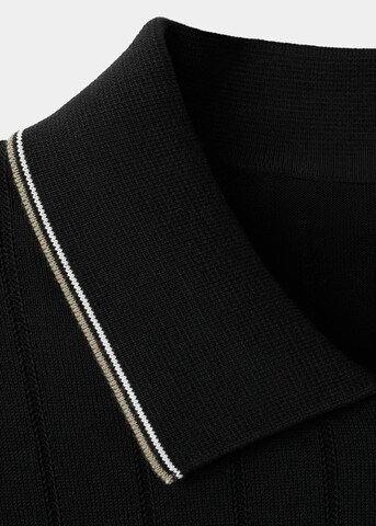 MANGO MAN Poloshirt 'Baluard in Schwarz