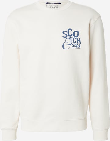 SCOTCH & SODA Sweatshirt in Beige: front