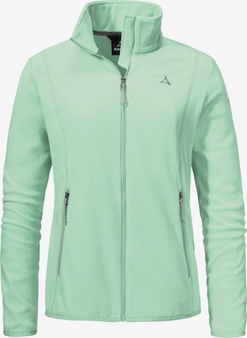 Veste en polaire fonctionnelle Schöffel en vert : devant