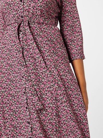 PIECES Curve Shirt dress 'April' in Pink