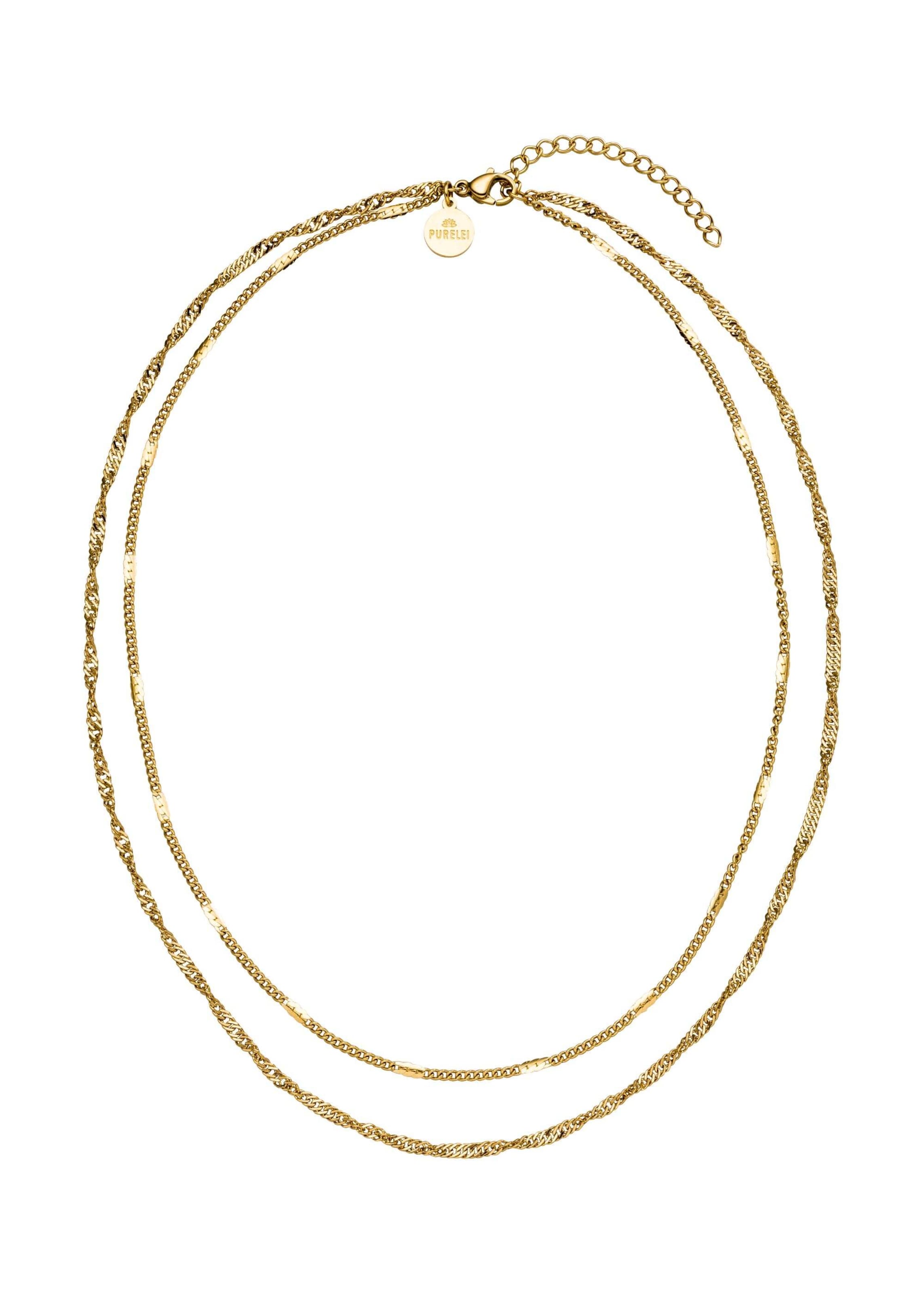 PURELEI Necklace 'Authentic' in Gold: front