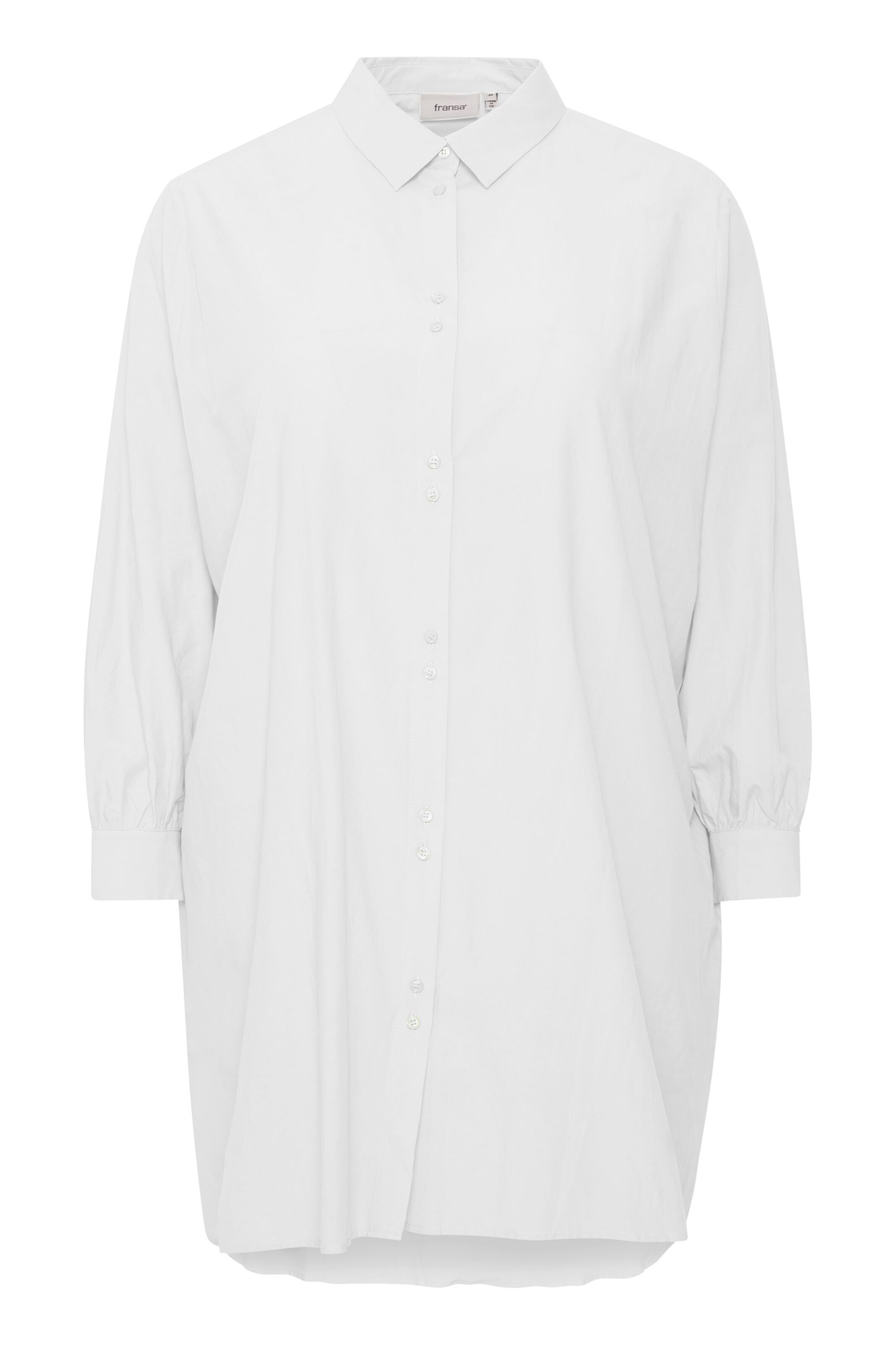 Fransa Curve Bluse 'Vibi' in Weiß: Vorderseite