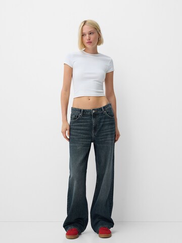 Bershka Loosefit Jeans i blå