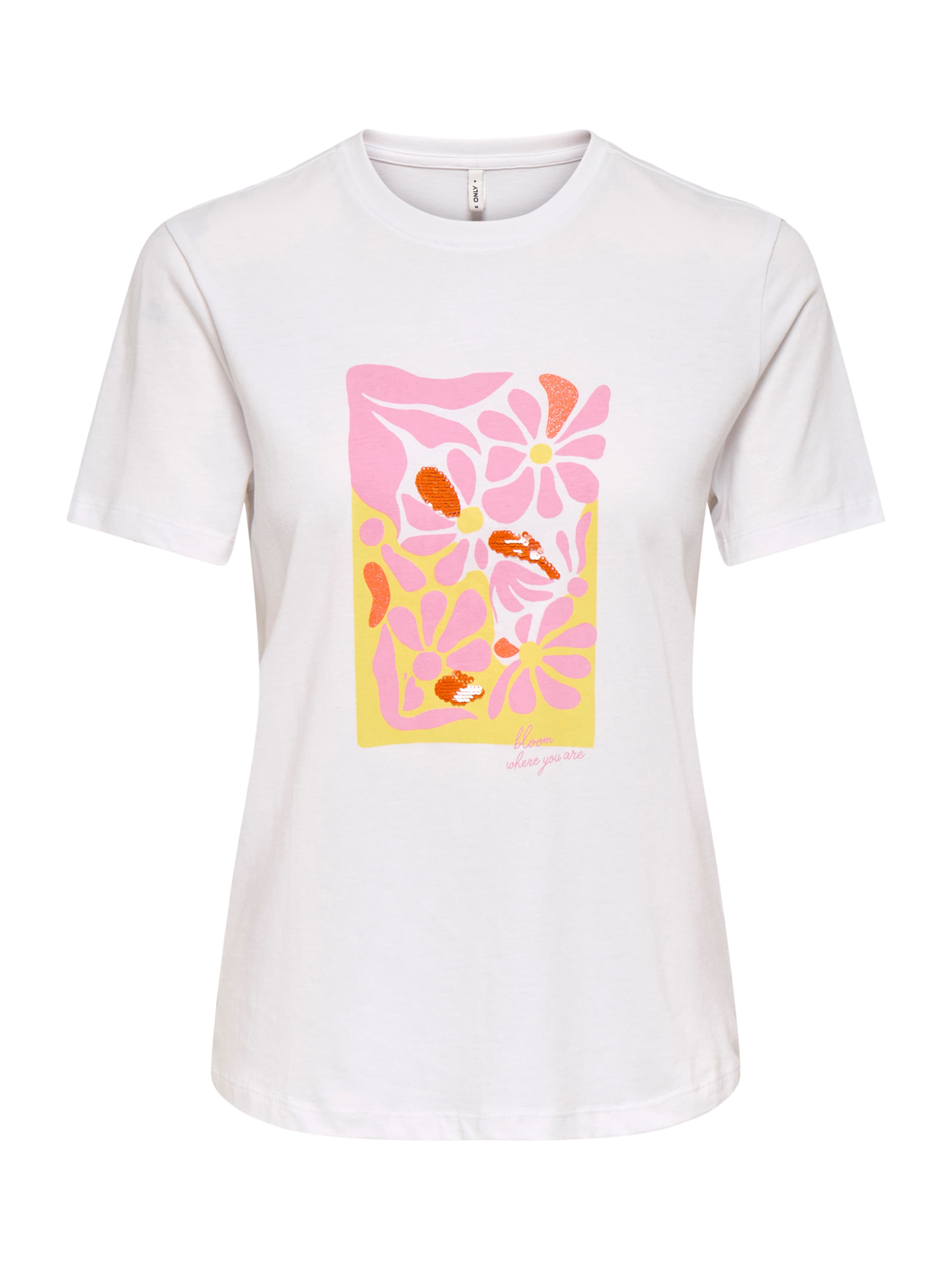 Tricou 'ONLKITA' de la ONLY pe alb: față