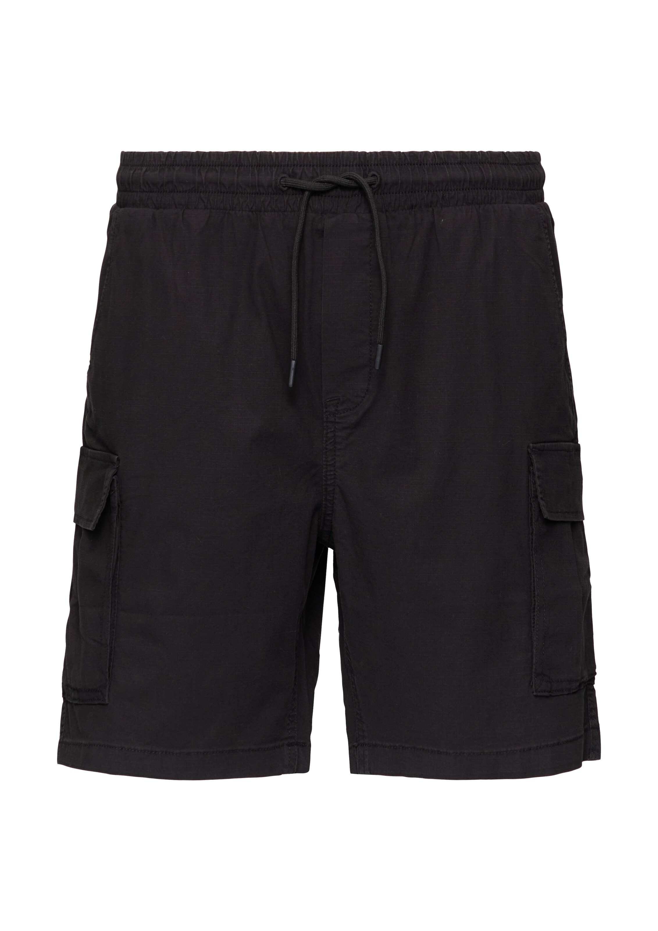 Regular Pantalon cargo QS en noir : devant