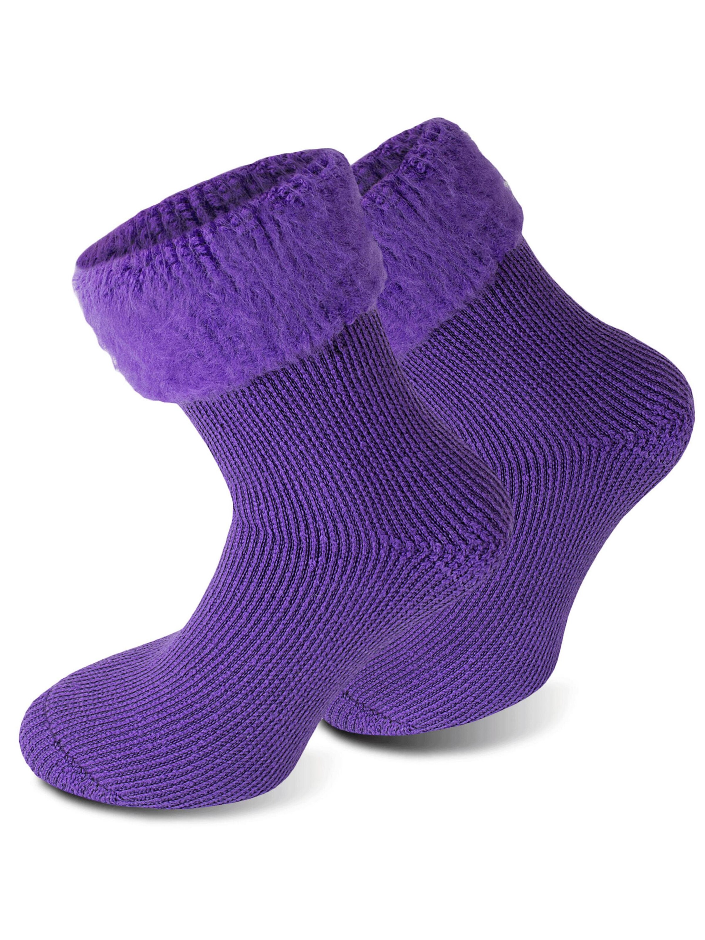 Polar Husky Socks ' Extrem Hot ' in Purple: front