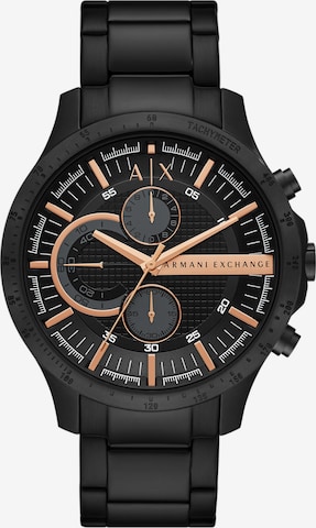 ARMANI EXCHANGE Uhr in Schwarz: predná strana