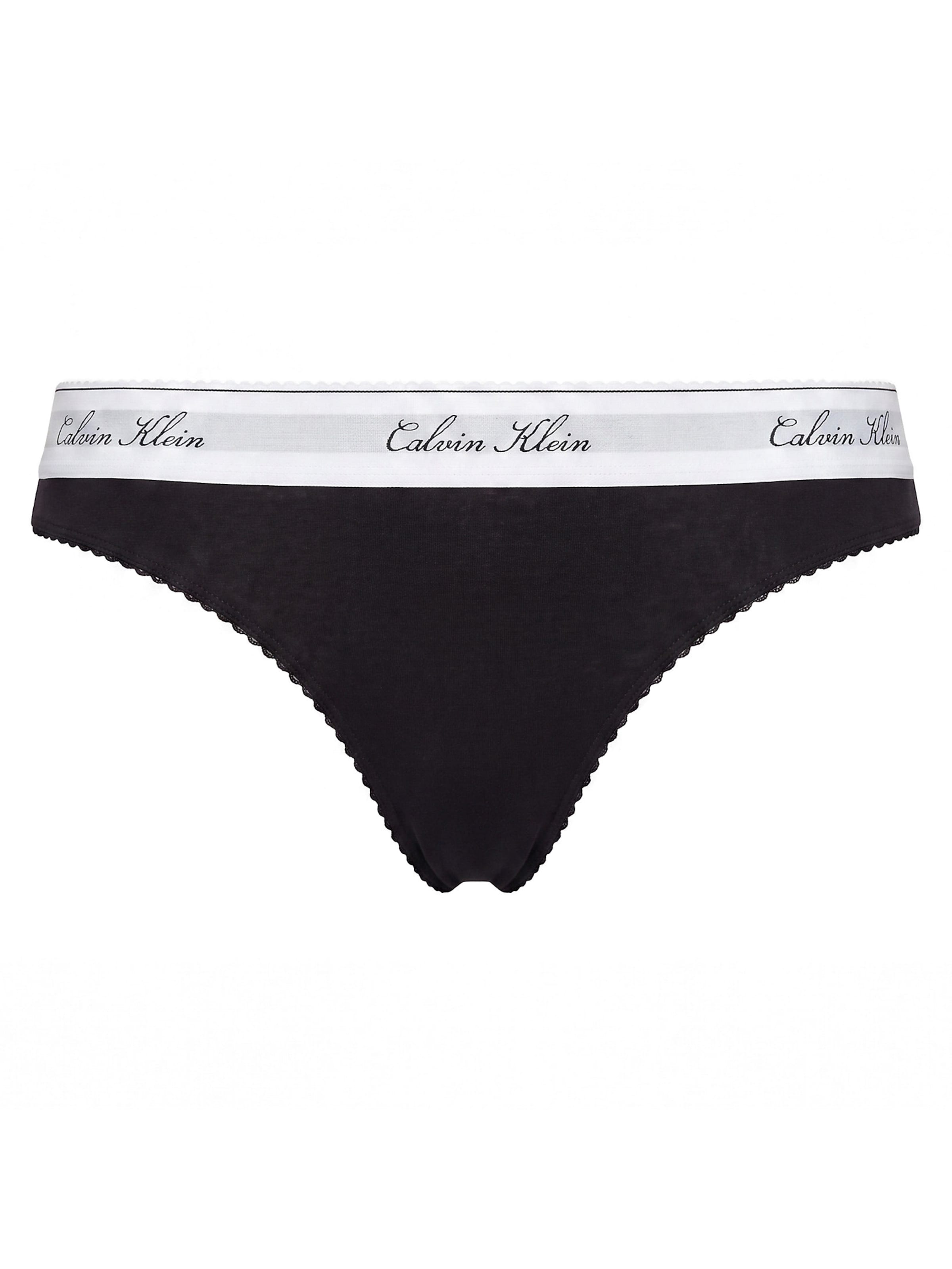 Slip Calvin Klein en noir : devant