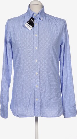 Hackett London Button Up Shirt in S in Blue: front