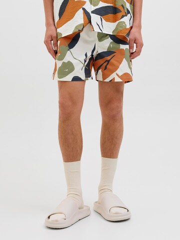 JACK & JONES Zwemshorts in Wit: voorkant