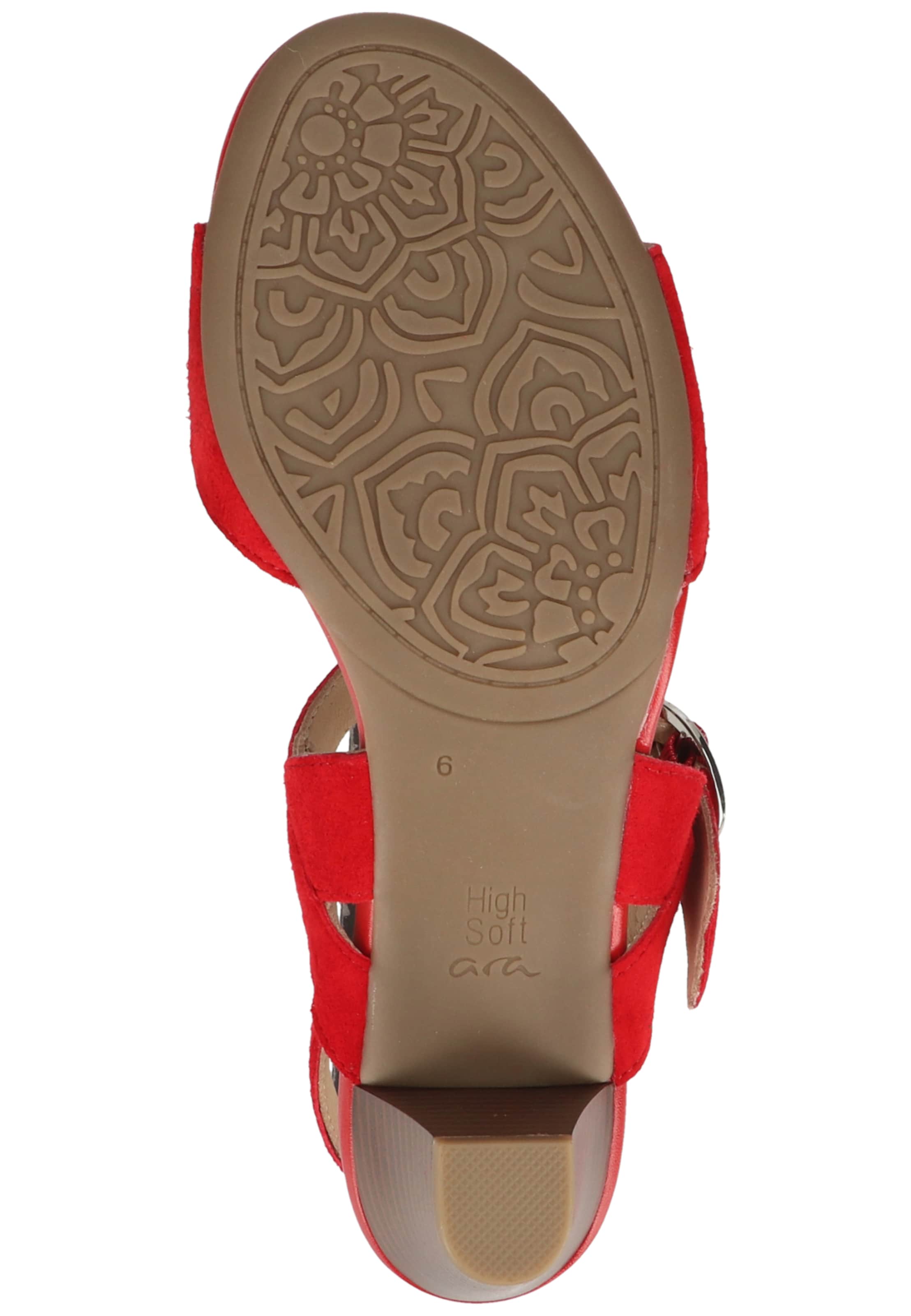 ARA Sandalen met riem in Rood