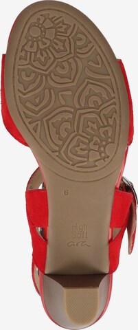 ARA Strap Sandals in Red