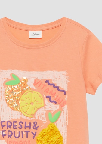 T-Shirt s.Oliver en orange
